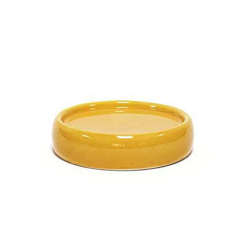 douceur d'intérieur, Portasapone 10 x 3.5 Cm Ocre, Ceramica Unita Bullea