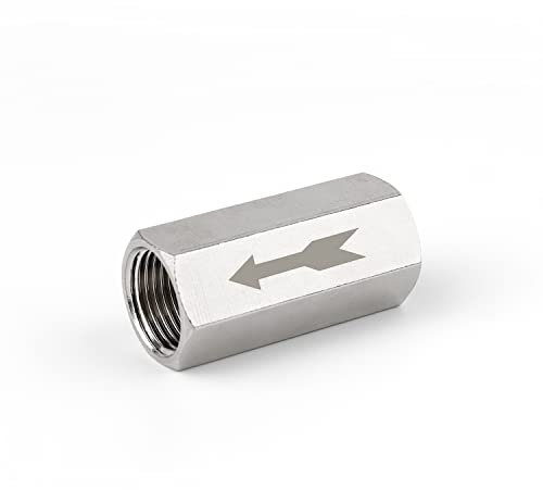 3/8 Einweg Rückschlagventil, SRJQXH 15mm Innendurchmesser Vollkupfer-Rückschlagventil, Pneumatik Rückschlagventil für Flüssigkeit Oder Druckbehälter