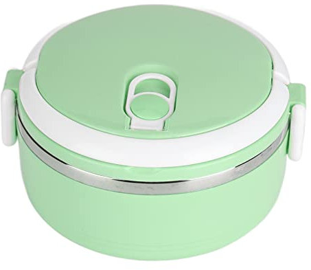 Lwuey Bento Box Manico, Acciaio Inox Manico Contenitore Termico per Microonde Lavoro Picnic Ufficio e Lavastoviglie Scatole Adulti Gite Scolastiche Sostenibile a Prova di Perdite Schiscetta Pranzo