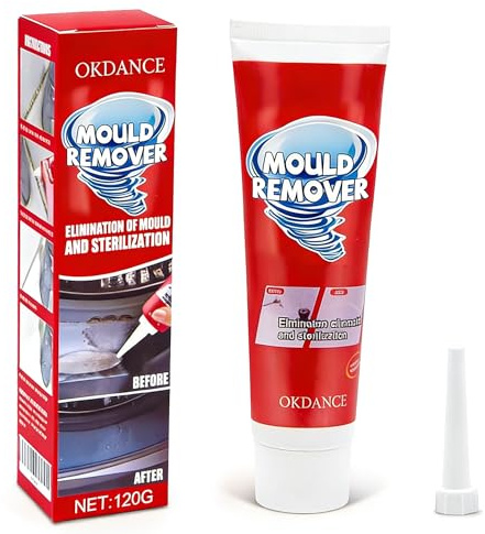 Mould Remover Extreme Gel Uk, Household Mould and Mildew Remover Gel for Bathroom, Kitchen and Household (120g)