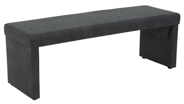 Apollo Hela Tische, Panca per sala da pranzo Melanie, rivestimento in microfibra effetto vintage, struttura in legno, 140 x 48 x 49 cm, portata circa 200 kg