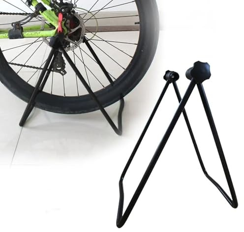 Bike Bicycle Floor Stand | Folding Storage Display Rack | Bike Folding Stand – Stable Bicycle Stand for Parking – Repair – Maintenance & Cleaning | Portable and Space Saving Indoor/Outdoor Cycle Stand