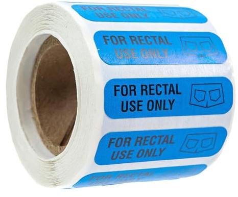 Roliga nyhetsklistermärken med rektal användning, originella slagetiketter