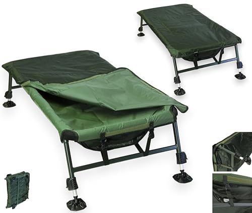 Lidsters Fishing Supplies NGT Deluxe Carp Cradle unhooking mat with Adjustable Legs + Padded Top Cover 305