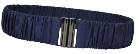Colcolo Cintura elastica in vita, cintura a coulisse, per giacca, maglione, piumino invernale, Blu Navy