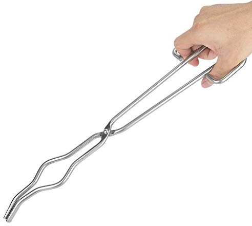 Annadue Degeltång i Rostfritt Stål 250 Mm 9,84 Tum Bägarehållare för Professionell Kvalitet Tångklämma med Flygplansnit Halkfritt Grepp Heavy Duty 7 Mm (400)