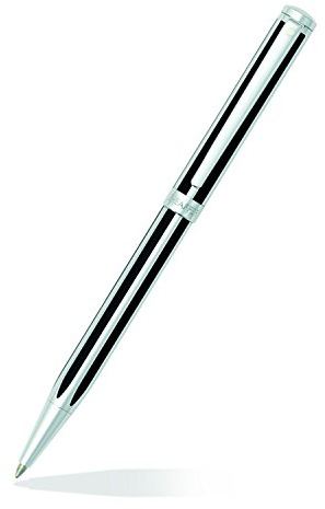 Sheaffer intensitet kulspetspenna i jet svart rand med kromplatta trim