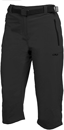CMP - Pantalón capri stretch mujer, Nero, XXL