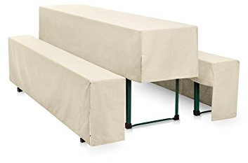 Hans-Textil-Shop Premium Hussen-Set Uni Polyester Halblang - Pflegeleicht, Bügelleicht und Langlebig (220x50 cm + 2X 220x25 cm, Creme)