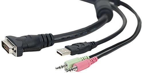 Belkin kabel KIT USB DVI OmniView KVM-kabel för SOHO-serien med ljud, USB/DVI 1,8 m