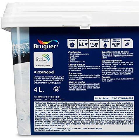 Bruguer Colores del Mundo Pintura para paredes monocapa Amazonas Verde Intermedio 4 L