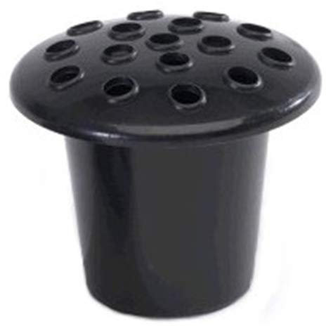 FSUK Pack of 5 - Grave Vase Cemetery Pot Inserts Black.
