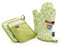 LauterSchutz® Topflappen und Ofenhandschuhe im Set - extra weiche, waschbare & recyclete Baumwolle [Hitzebeständig bis 250°C] Topfhandschuhe zum Kochen & Backen (Grün)