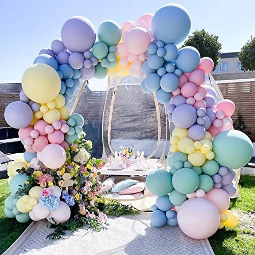 190 Stück Ballon Girlande,5/10/18 Zoll Luftballons bunte,Hergestellt aus Naturlatex,Geeignet für Geburtstagsdeko & Hochzeitsdeko & Baby Shower & Verschiedene Partydekorationen