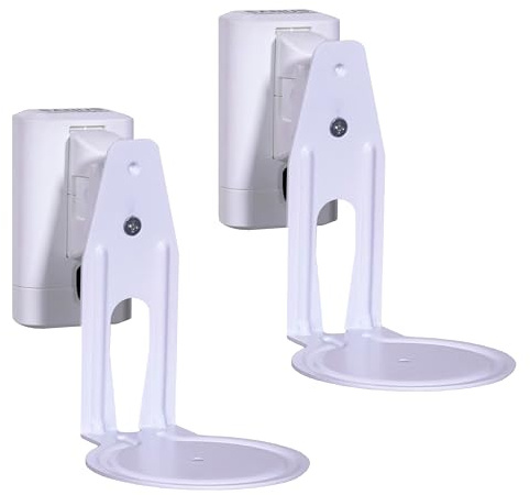 Sanus Adjustable Speaker Wall Mount designed for the Sonos Era 100™ (Pair) (White)