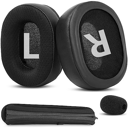 YunYiYi Ohrpolster, kompatibel mit Roccat Khan Pro/Khan Aimo 7.1 Headset, Memory-Schaum, Upgrade-Ohrpolster, Kopfband-Polsterungsteile