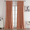 Joydeco Wohnzimmer Samt Gardinen 2er Pack H 245 x B 132 Rosa Elegant Samtvorhang Verdunklungsvorhänge Thermovorhang Kälteschutz Blickdicht Schlafzimmer