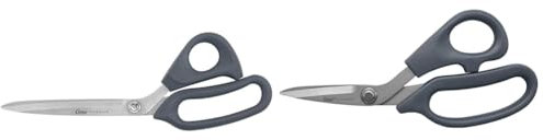 Clauss 18517 10-Inch Titanium Bonded Ultra Flex Bent Shear - Grey & 18516 7-Inch Titanium Bonded Ultra Flex Bent Shear - Grey