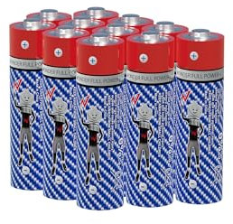 Wonder Full Energy - Lot de 11 Piles Alcalines AA/LR6 1.5V - Piles Longue Durée - Haute Fiabilité, 0% Plastique - Idéales pour Télécommandes, Jouets, Lampes de Poche, Radios, Appareils Quotidiens