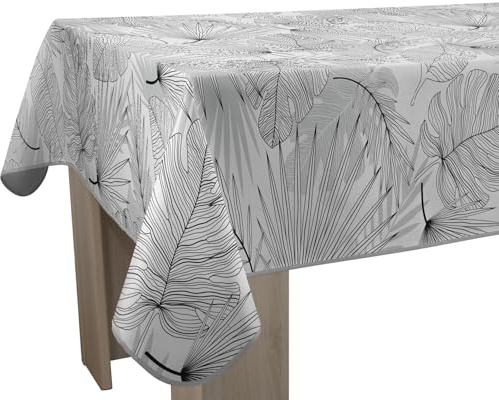 Le linge de Jules - Mantel Antimanchas, Rectangular, 150 x 240 cm, Color Gris