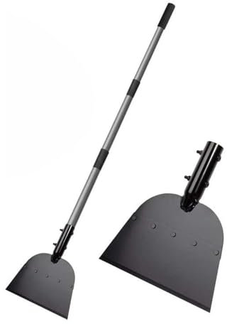 Multi-Functional Garden Flat Shovel, Steel Cleaning Scraper Head, Ergonomic Grip, Tool for Weeds, Moss and Snow Removal