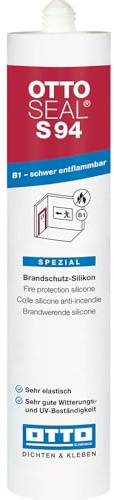 OTTOSEAL S 94 Neutrales Brandschutz-Silikon B1 310 ml Kartusche C02 grau