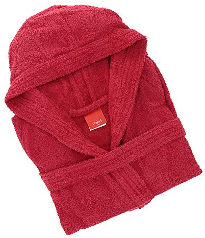 Gabel T.U.&CO Accappatoio Adulto, 100% Cotone Idrofilo, Bordeaux, Taglia S