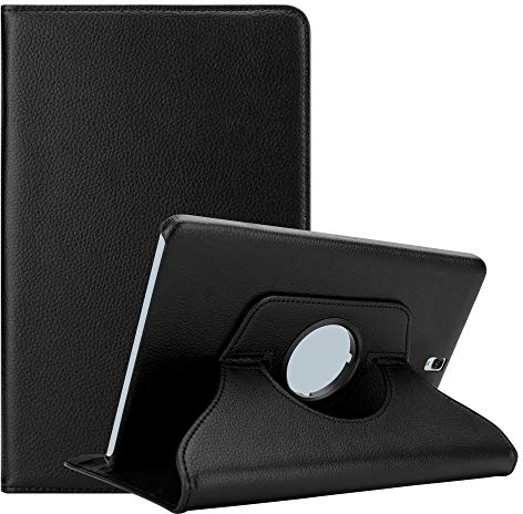Cadorabo Hülle kompatibel mit Samsung Galaxy Tab S3 (9.7 Zoll) Tablethülle ohne Auto Wake Up aus Premium Kunst Leder Flip Klappbare Stoßfeste Cover Hülle für Galaxy Tab S3 (9.7 Zoll) Tasche in Schwarz