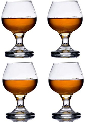 The Bar Glass Brandy Tasting Snifter Glass 5.5 oz (4, 5.5 oz)
