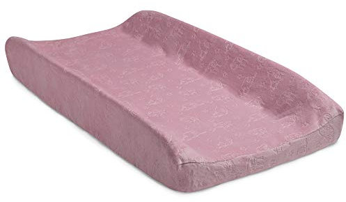 Serta Perfect Sleeper Contoured Changing Pad with Plush Cover, Pink