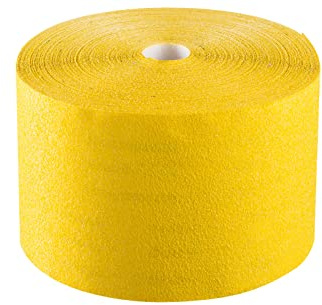 Colorus Schleifpapierrolle 115 mm x 45 m Aluminium Oxid P180 | Schleifpapier gelb Handschleifpapier Körnung 180 | Schleifrolle Schmirgelpapier für Holz, Spachtel, Gips, Metall, etc.