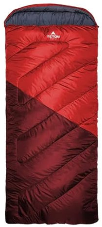 Teton Celsius XXL -25F Degree Sleeping Bag, Cold-Weather Sleeping Bag for Adults, Camping Made Easy….and Warm. Stuff Sack Included, Ruby