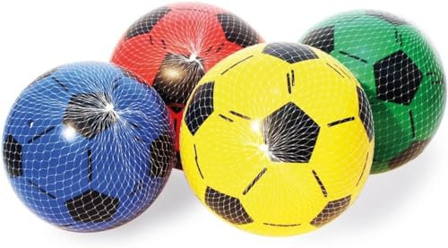 Kaufen-Schenken-Spielen 2 X Aufblasbarer Fußball 20 cm Strandball Wasserball Spielball Kindergeburtstag