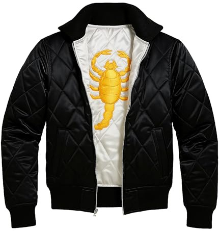 Movie Drive Scorpion Ryan Gosling - Chaqueta de satén bordada para hombre