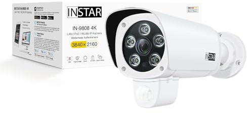 INSTAR IN-9808 4K weiß 18002 IP Övervakningskamera Utomhus Säkerhet