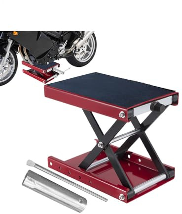 Elevador de motocicleta, gato de tijera portátil para ATV, amplia adaptabilidad del vehículo, accesorios de uso rápido, para scooter, garaje, taller, hogar, tareas de mantenimiento comercial, 36 x