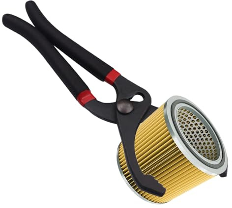Strumento per la rimozione del filtro 'olio, pinza per il filtro 'olio,Pinza per filtri per carichi pesanti regolabile da 10 pollici/12 pollici ad alta resistenza - Ganasce seghettate resistenti, port