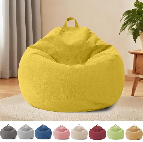 Sacco Seduto per Bambini e Adulti, Coprimaterasso Sacco Seduto Senza Riempimento, con Cerniera, per Adulti e Bambini, 100 x 120 cm Poltrona Sacco per Camera da Letto, Ufficio, Soggiorno, Terrazza