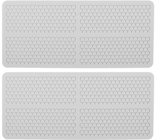 Healifty Moules en Silicone Nid d'Abeille 3D Lot de 2 Pièces Moules Creux pour Décoration de Gâteaux Fondant Chocolat et Bonbons Silicone Alimentaire Lavables au Lave-Vaisselle