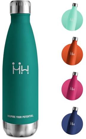 Botella de Agua Termica 750ml, Cantimplora Acero Inoxidable sin BPA, Termo con Doble Pared para Escuela, Oficina, Gimnasio, Deporte