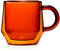 Hearth I 2 doppelwandige Glas-Kaffeetassen mit Griffen, 237 ml, bernsteinfarben, isoliert, passend für Nespresso Lungo, entworfen in den USA von Espresso Parts Ltd.