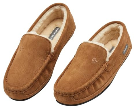 DUNLOP Mens Lewis' Moccasin Slippers.