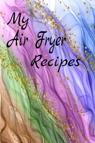 My Air Fryer recipe book, Purple marble background 120 recipe pages ready to fill in with your favorite air fryer recipes, 6in by 9in