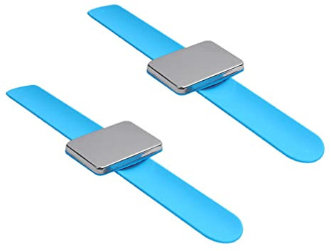 EXCEART 2stücke Magnetisches Handgelenk-Armband Praktischer Nadelhalter Für Friseure Und Einfaches Anlegen Starker Halt Für Haarklammern Und Nähnadeln