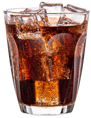 KONZEPT Wassergläser Stapelbar 200 ml, Gläser Set 12 teilig, Trinkgläser ideal für Wasser, Saft, Coctails, Milch, Kaffee