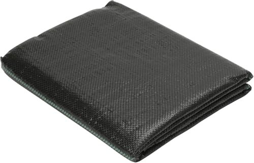 Hebitod Lot de 4 toiles anti-mauvaises herbes en non-tissé pour le jardin, 1 m x 100 m, avec haute résistance aux UV, tissu de fond noir, perméable à l'eau et indéchirable