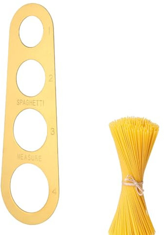 Misuratore per spaghetti | Misuratore per spaghetti in acciaio inox | Strumento di misura per spaghetti a 4 fori, antiaderente, per spaghetti di riso, pasta e spaghetti