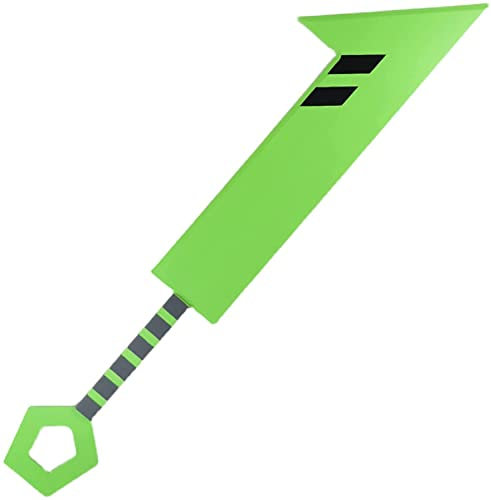 BKAYOLOF L'épée en Bois Hache l'épée Cosplay Animation Accessoires environnants modèle d'arme Jouet, Bokken, Katana-Green||112CM