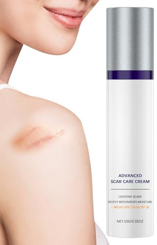 Crema Cicatrici Ustioni | Crema per Cheloidi e Rigonfiamenti | SPF 30 Idratante Portatile Per Viso Corpo Adulti Uso Quotidiano Cheloidi