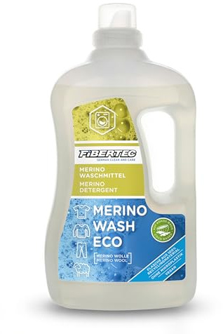 Fibertec Merino Wash Eco 1500 ml - Detersivo per lana liquido per lavatrice, adatto per cotone, lana e lana merino